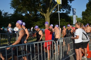 Triathlon's "fifth" event, waiting to start.... Tests your paitience