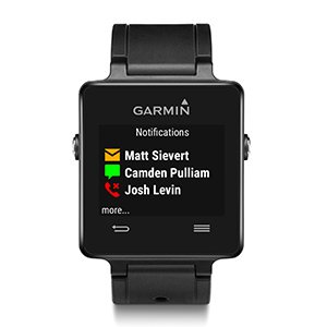 Garmin vívoactive - showing notifications