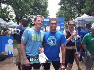 At the finish Brian and myself manage a smile