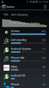 Androids's built-in Battery Usage