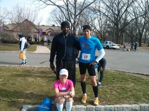 Duncan, Tony and Christine .. pre-race