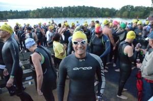 pre-race Swim start