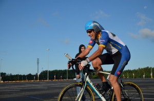 Tony nears end of bike ride