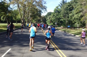 Christine and Ron at mile 10
