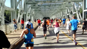 Philadelphia Half  at bridge near mile 9