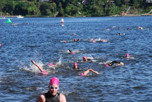 1.2 mile ladies near finish