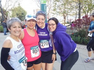 Christine with a few Clifton Road Runenrs