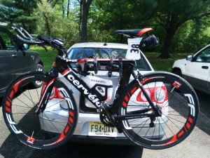 my Cervelo P2 - race day