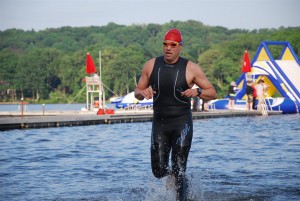 Wyckoff Triathlon  me at swim exit