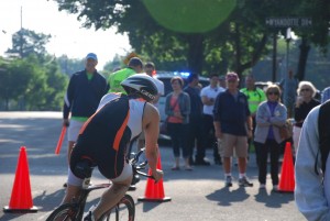 Wyckoff Tri me finishing bike leg