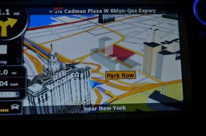 igo Navigation showing NYC 3d