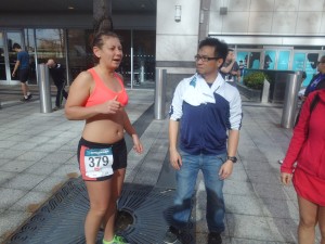 Alicia , Ryan and Christine talk pre-race