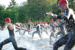 1.2 Mile swim wave start