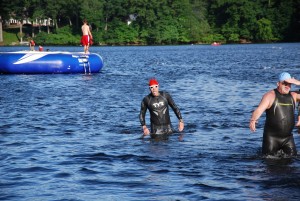 finishing my 1.2  miles swim