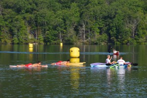 Lake Popolopen before race..