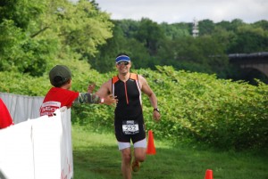 all smiles at 5k of Philly Trirock