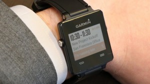 Garmin vívoactive - showing calendar appointment