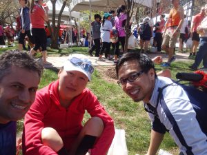 post race Christine, Ryan and myself chatting.. -get well soon Ryan.