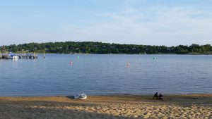Navesink River and swim course view from Victory Park Rumson