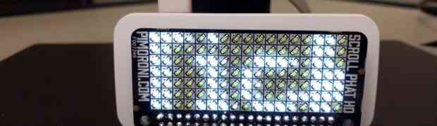 Raspberry Pi Zero W LED matrix stock ticker code and demo